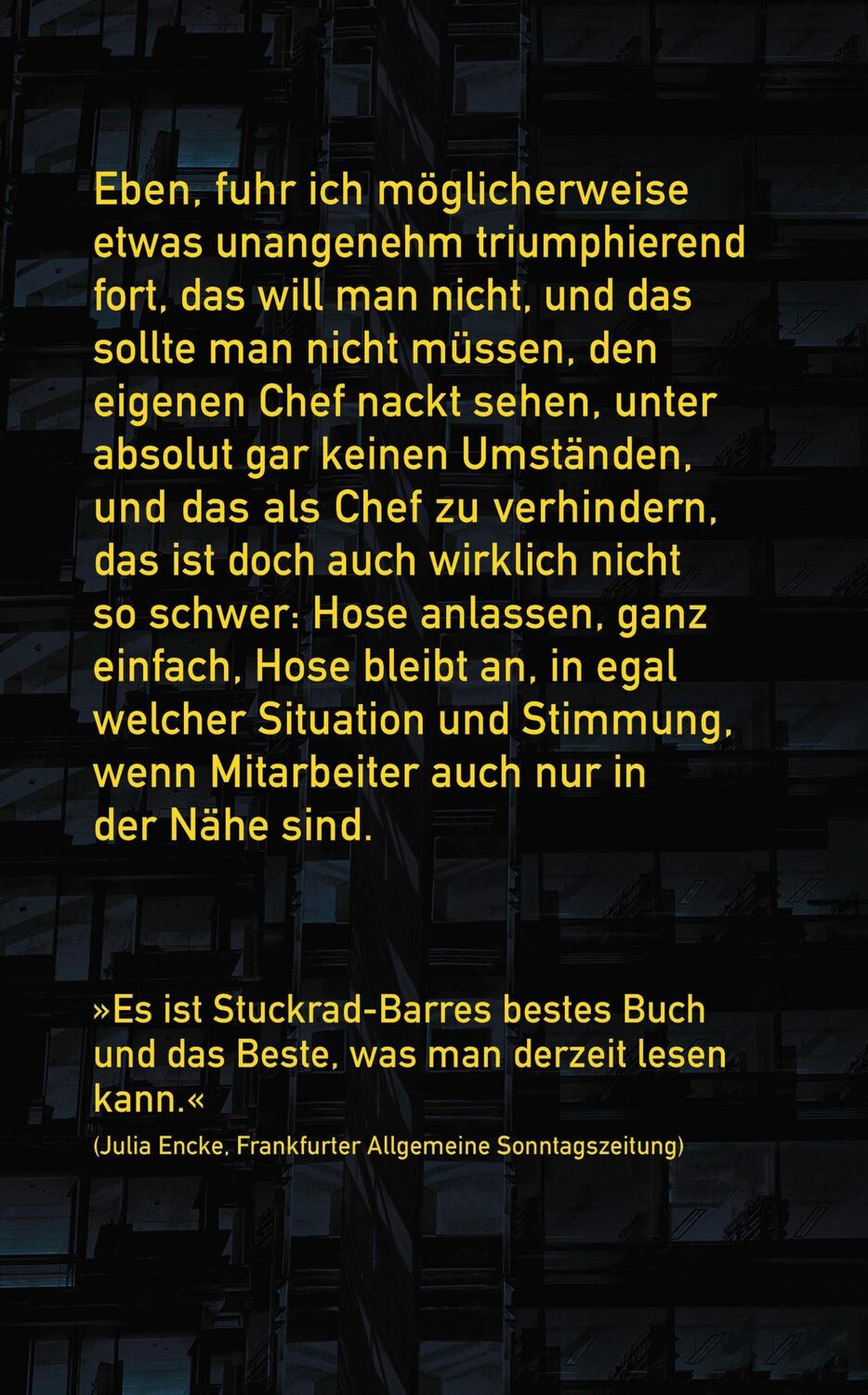 Rückseite: 9783462004670 | Noch wach? | Roman | Benjamin von Stuckrad-Barre | Buch | 384 S.