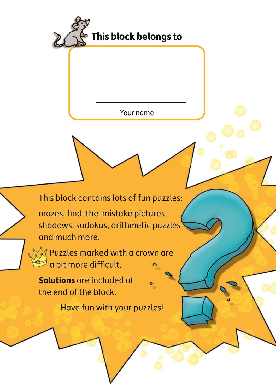 Bild: 9783881007412 | Puzzle Activity Book from 6 Years: Colourful Preschool Activity...