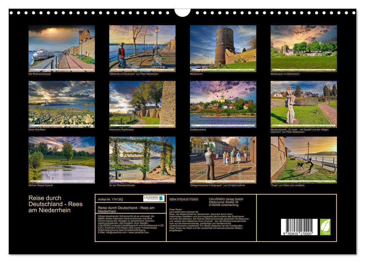 Bild: 9783435170005 | Reise durch Deutschland - Rees am Niederrhein (Wandkalender 2025...