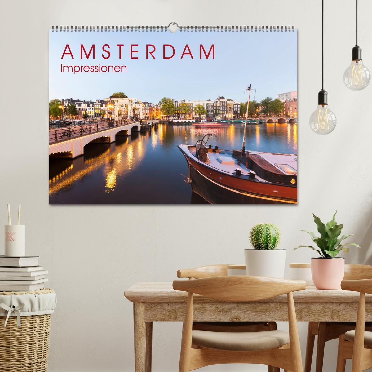 Bild: 9783435374625 | AMSTERDAM Impressionen (Wandkalender 2025 DIN A2 quer), CALVENDO...