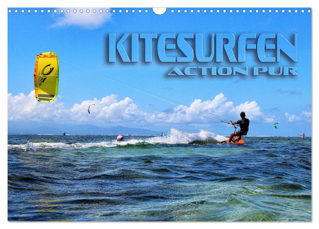 Cover: 9783435326648 | Kitesurfen - Action pur (Wandkalender 2025 DIN A3 quer), CALVENDO...