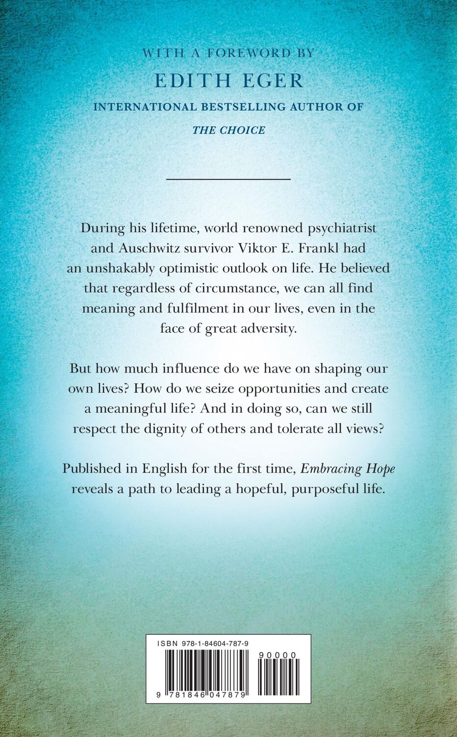 Rückseite: 9781846047879 | Embracing Hope | On Freedom, Responsibility &amp; the Meaning of Life