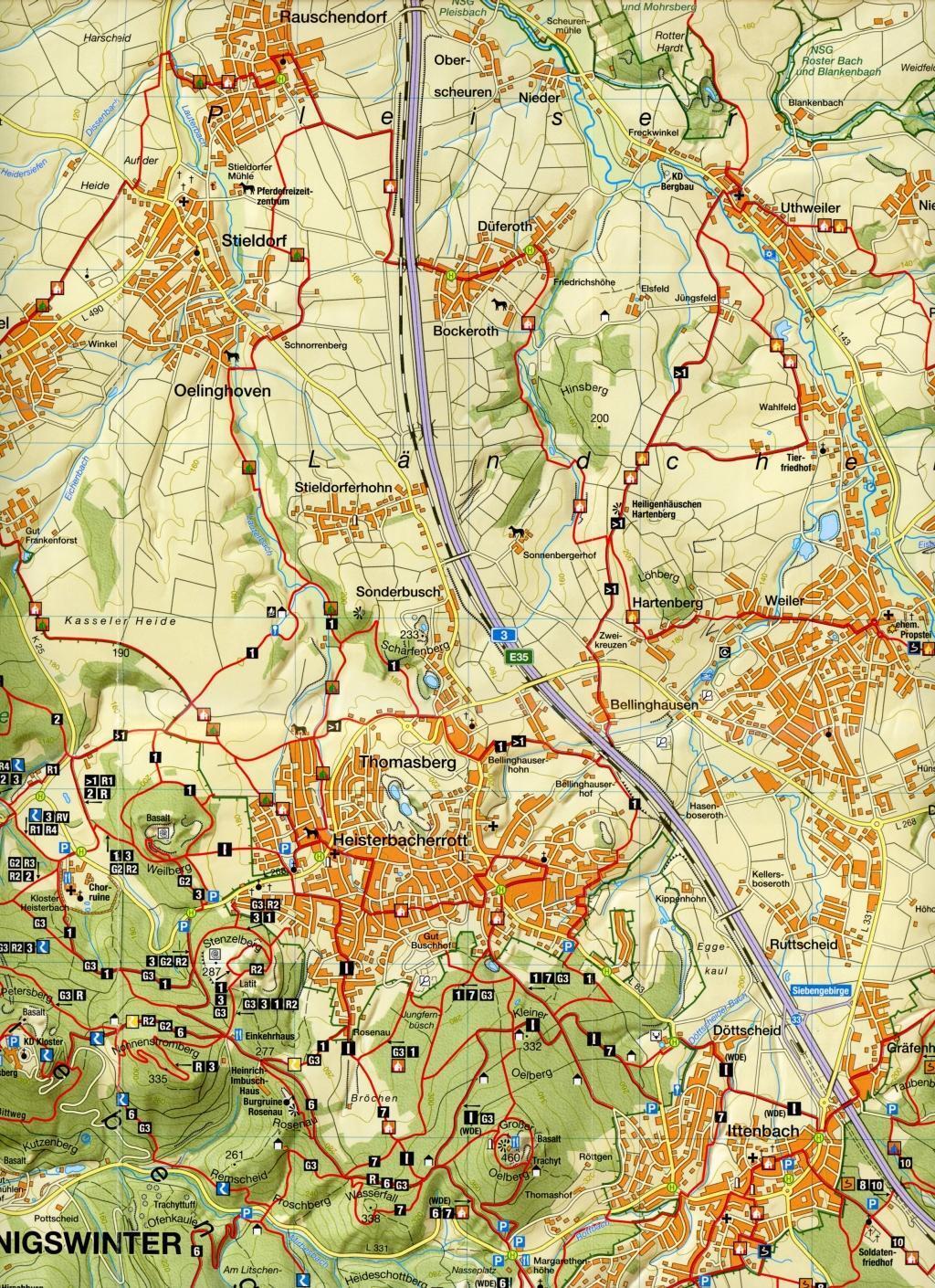 Bild: 9783866369139 | Wanderkarte Naturpark Siebengebirge 1:25.000 | (Land-)Karte | Deutsch