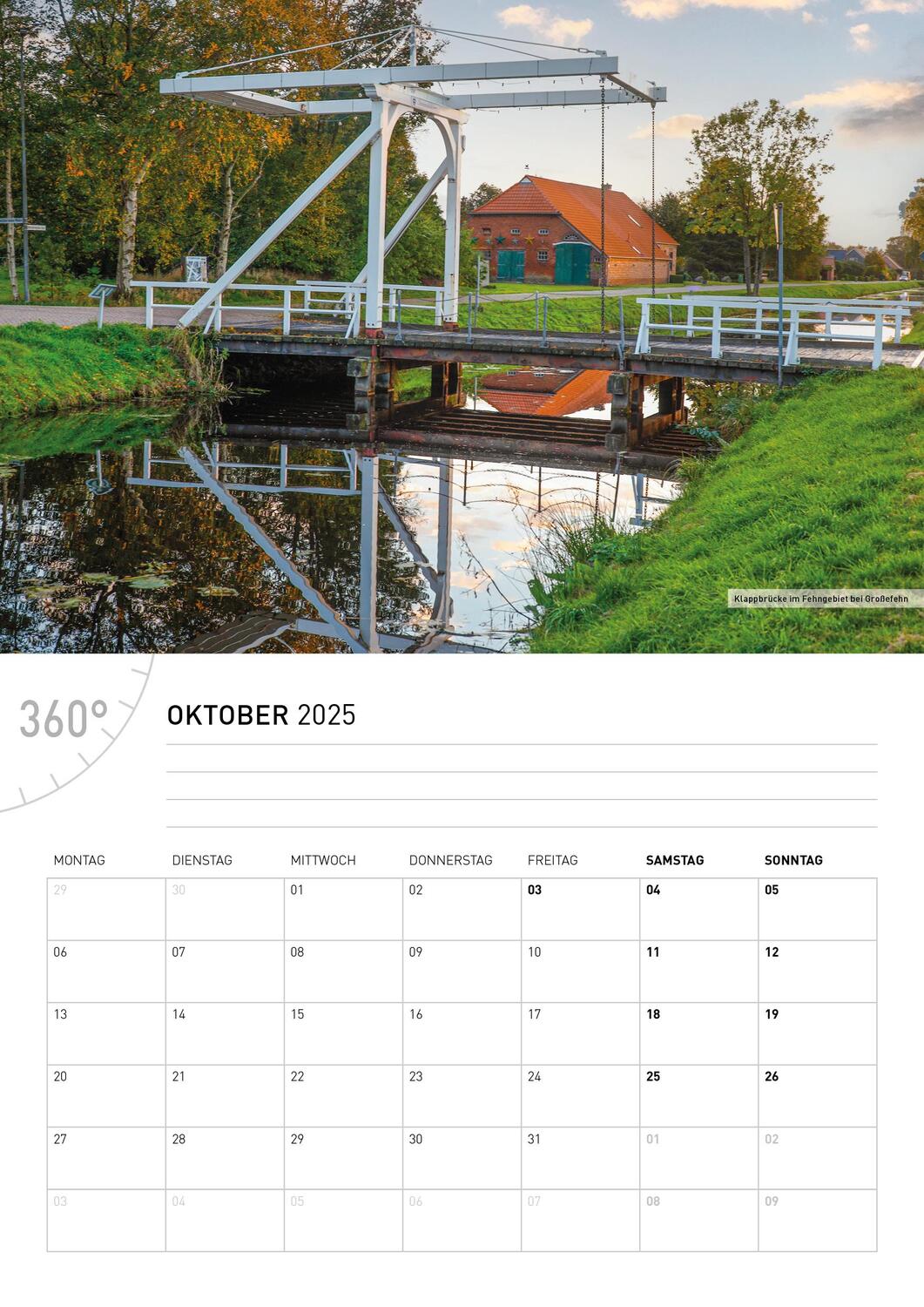 Bild: 9783968555782 | 360° Ostfriesland Broschürenkalender 2025 | Ottmar Heinze | Kalender