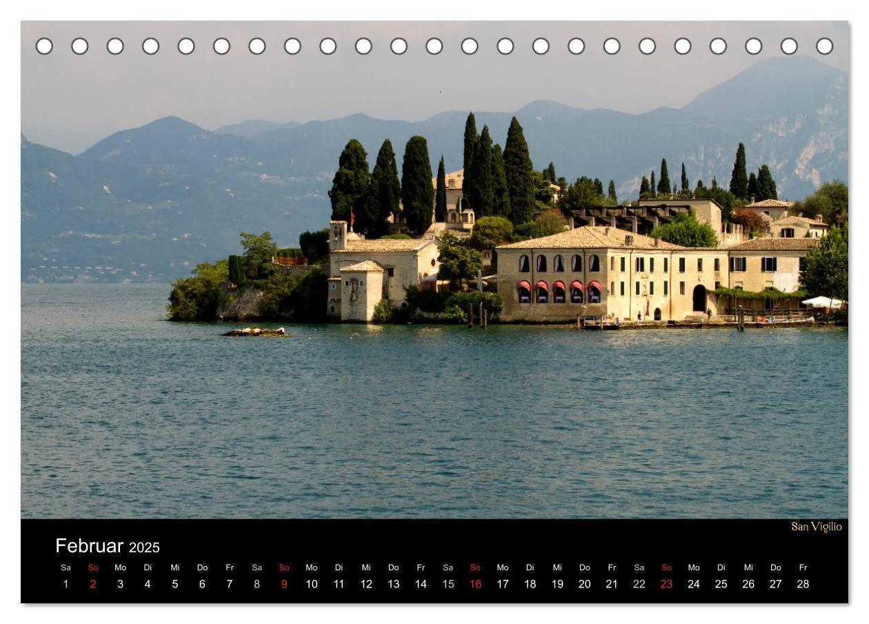 Bild: 9783435825509 | Gardasee (Tischkalender 2025 DIN A5 quer), CALVENDO Monatskalender