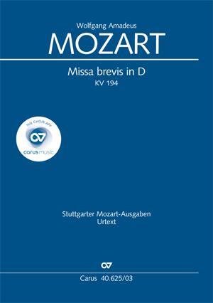 Cover: 9790007084516 | Missa brevis in D | Wolfgang Amadeus Mozart | Taschenbuch | 40 S.