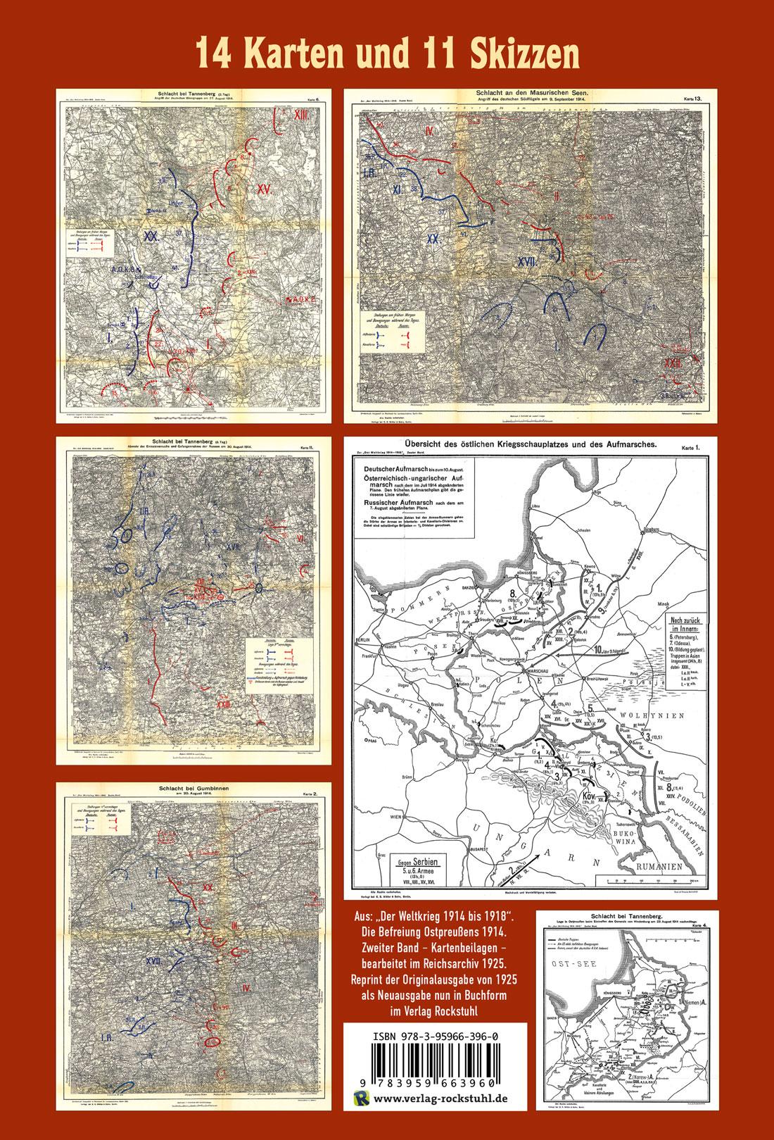 Rückseite: 9783959663960 | SCHLACHTEN-ATLAS - Schlachten um Ostpreußen 1914 | Harald Rockstuhl