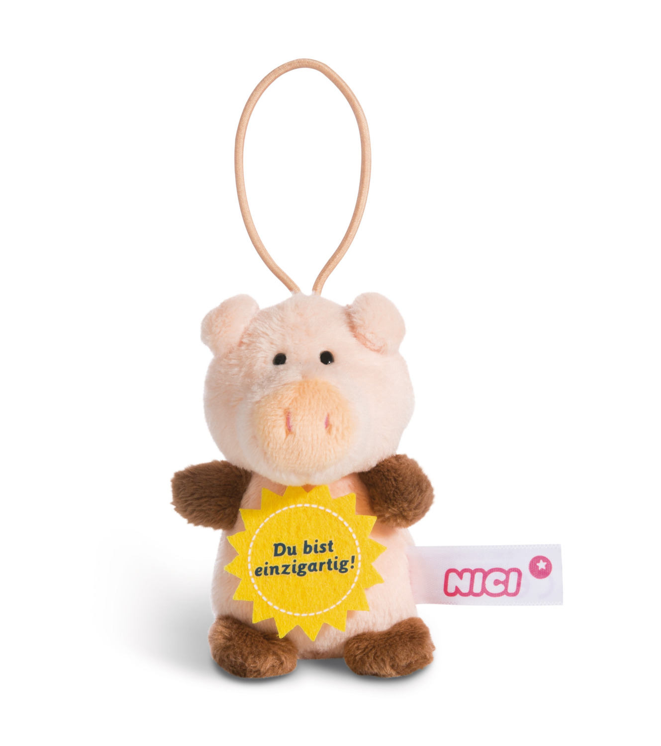 Cover: 4012390448665 | Nici 44866 Schwein Du bist einzigartig 8cm mit Loop | Message to Go