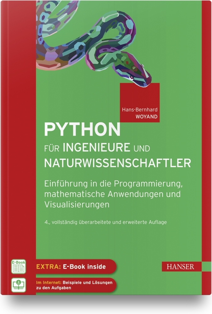 Cover: 9783446464834 | Python für Ingenieure und Naturwissenschaftler, m. 1 Buch, m. 1 E-Book