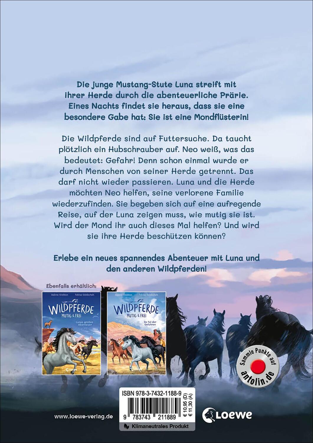 Rückseite: 9783743211889 | Wildpferde - mutig und frei (Band 3) - Flucht in die Berge | Giebken