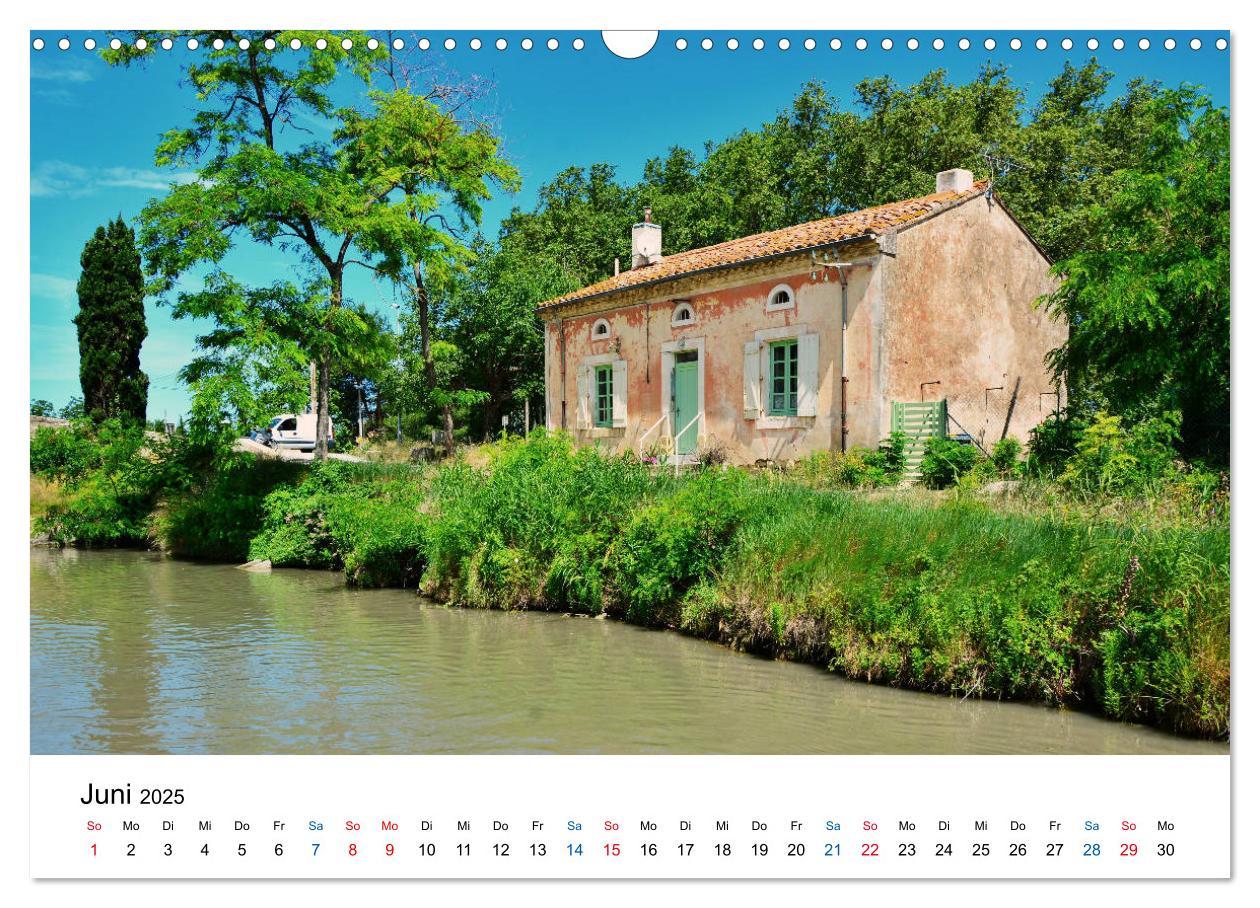 Bild: 9783435452262 | Unterwegs am Canal du Midi (Wandkalender 2025 DIN A3 quer),...