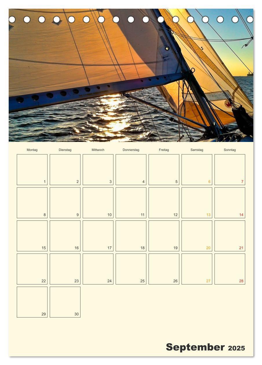 Bild: 9783457004678 | Segeln, unser Jahresplaner (Tischkalender 2025 DIN A5 hoch),...