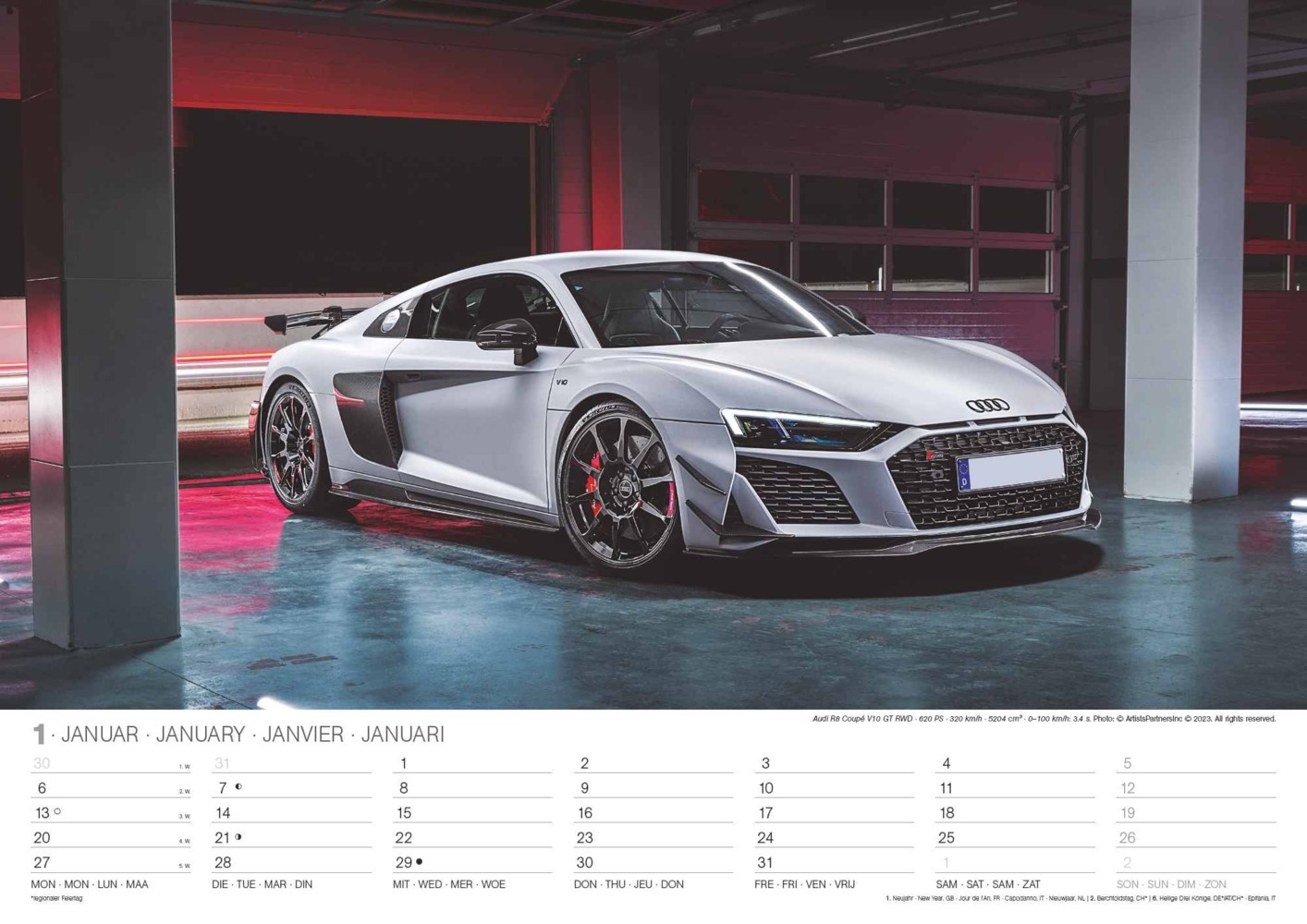 Bild: 4002725994332 | N NEUMANNVERLAGE - Sports Cars 2025 Wandkalender, 45x48cm, Kalender...