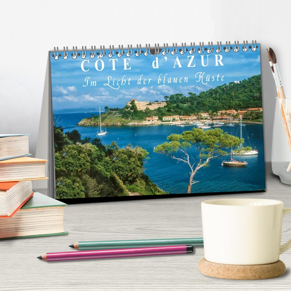 Bild: 9783435668519 | Cote d'Azur - Im Licht der blauen Küste (Tischkalender 2025 DIN A5...