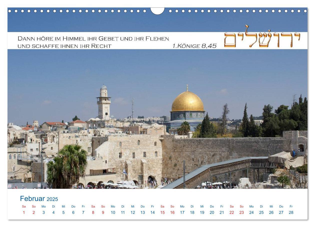 Bild: 9783435677863 | Jerusalem. Kalender mit Bibelworten (Wandkalender 2025 DIN A3...