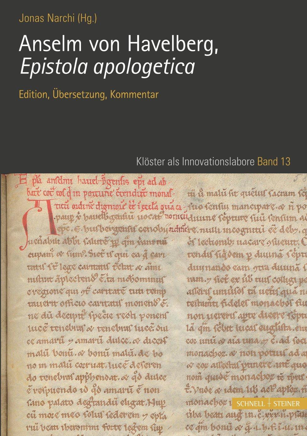 Cover: 9783795438883 | Anselm von Havelberg, Epistola apologetica | Jonas Narchi | Buch