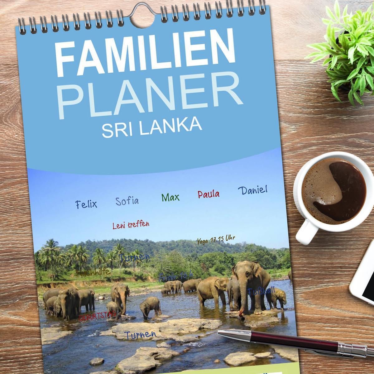 Bild: 9783457121535 | Familienplaner 2025 - Sri Lanka mit 5 Spalten (Wandkalender, 21 x...