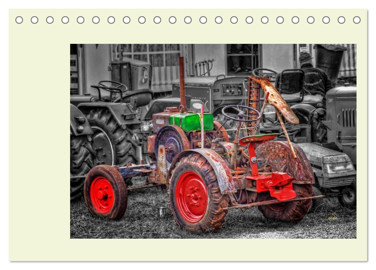 Bild: 9783435585229 | Traktoren - Oldtimer (Tischkalender 2025 DIN A5 quer), CALVENDO...