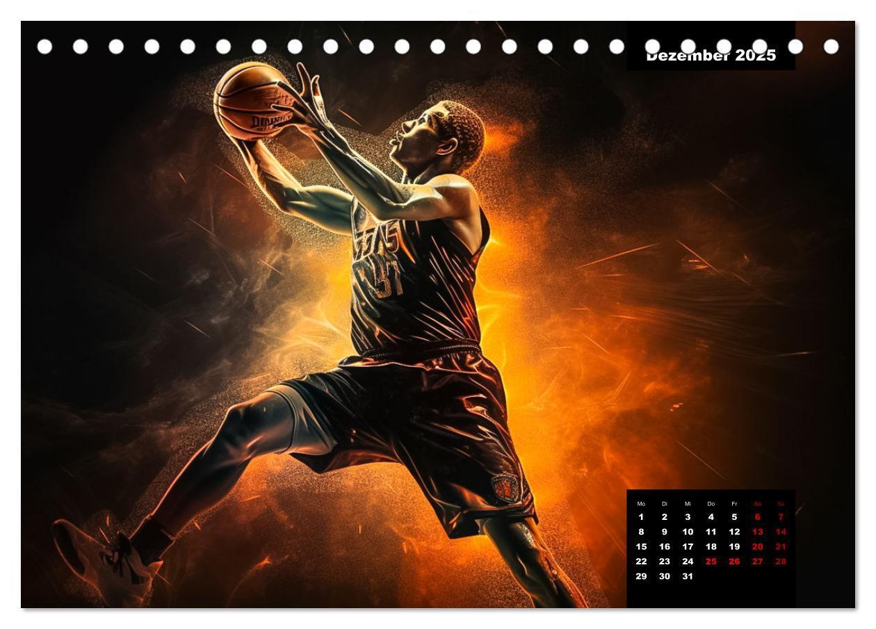 Bild: 9783383905667 | Faszination Basketball (Tischkalender 2025 DIN A5 quer), CALVENDO...