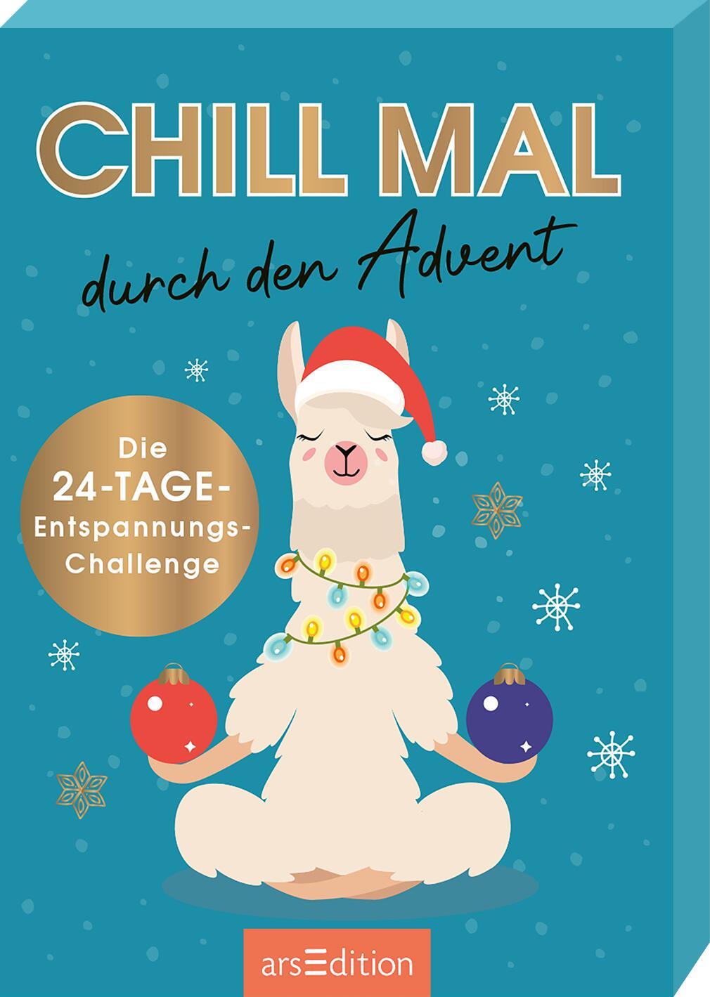 Cover: 9783845857435 | Chill mal durch den Advent | Die 24-Tage-Entspannungs-Challenge | Buch