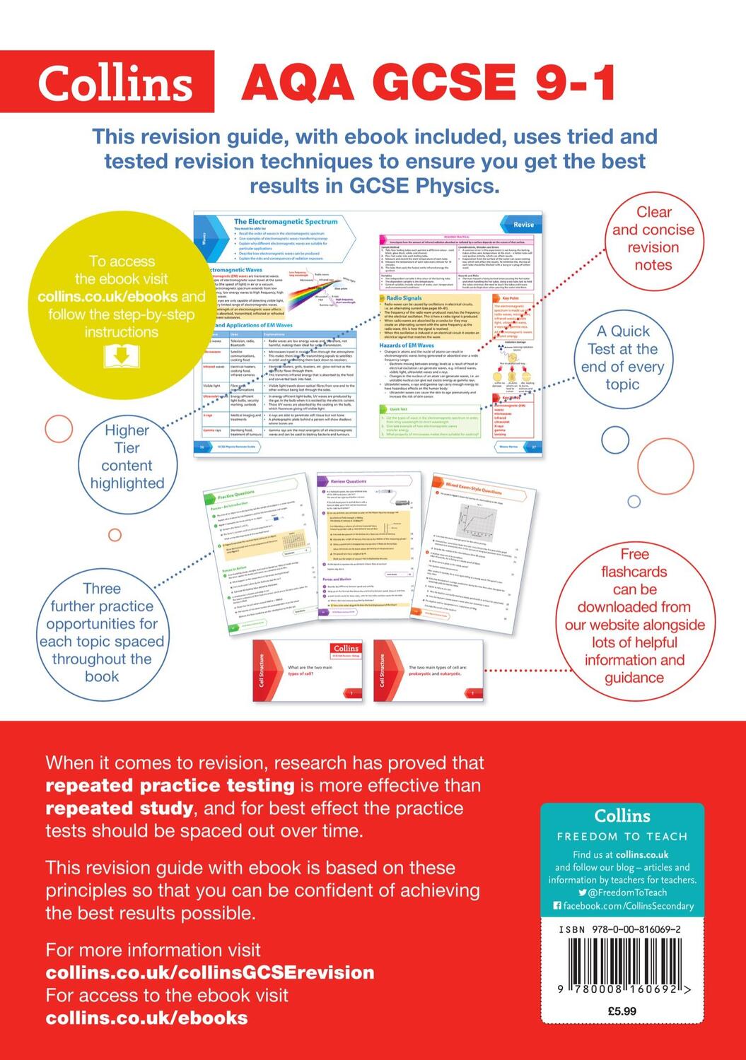 Rückseite: 9780008160692 | Collins GCSE Revision and Practice: New 2016 Curriculum - Aqa GCSE...