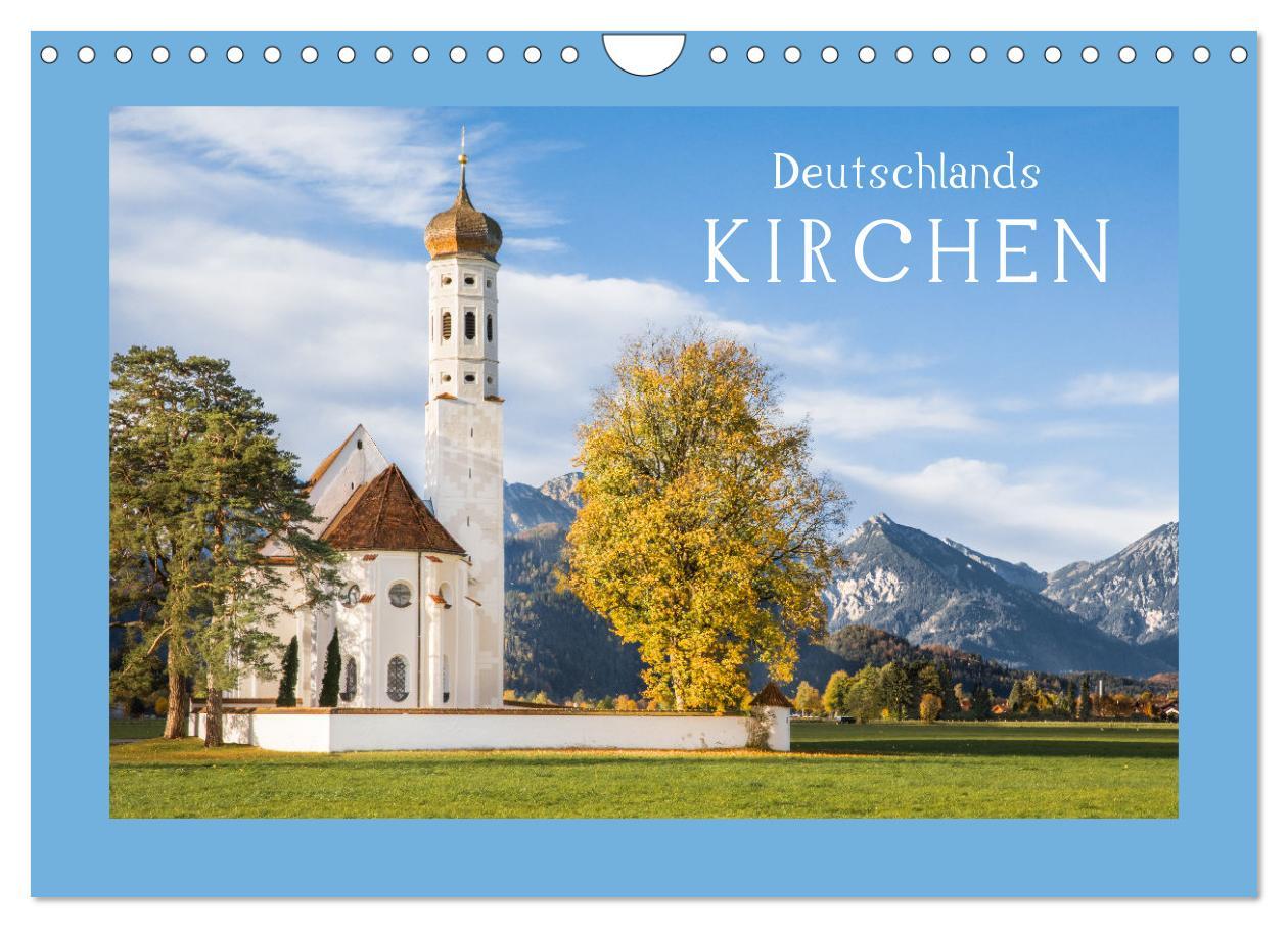 Cover: 9783435066650 | Deutschlands Kirchen (Wandkalender 2025 DIN A4 quer), CALVENDO...