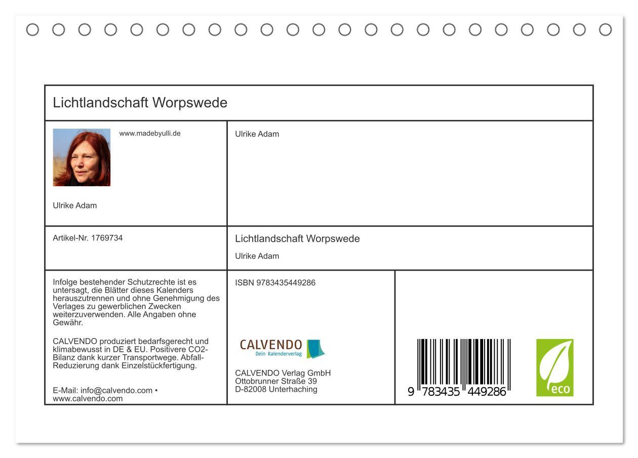 Bild: 9783435449286 | Lichtlandschaft Worpswede (Tischkalender 2025 DIN A5 quer),...