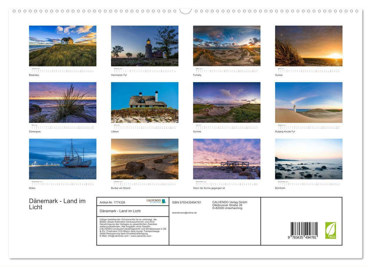 Bild: 9783435494781 | Dänemark - Land im Licht (hochwertiger Premium Wandkalender 2025...