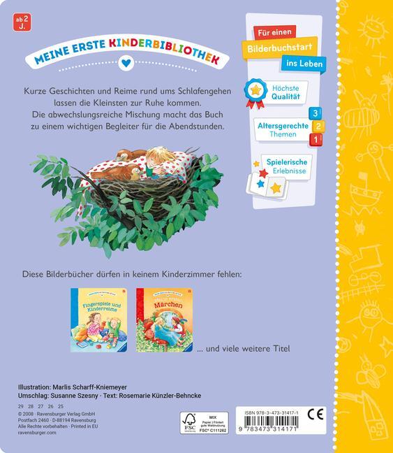 Bild: 9783473314171 | Meine ersten Gutenacht-Geschichten | Rosemarie Künzler-Behncke | Buch