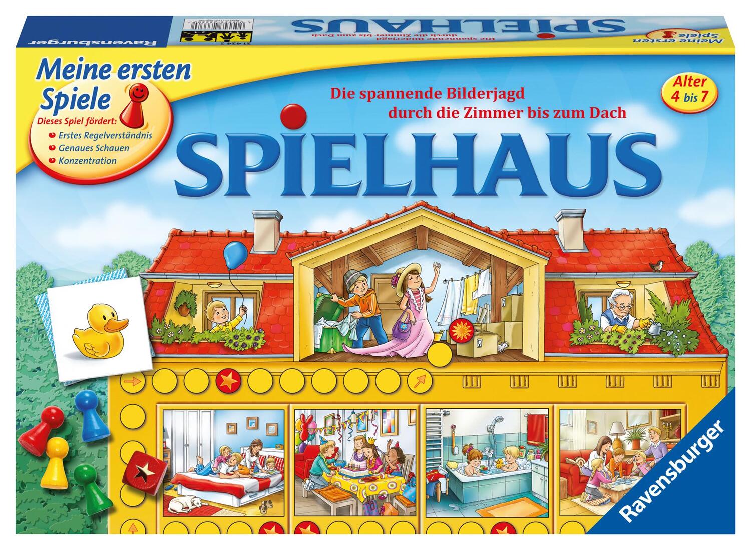 Cover: 4005556214242 | Spielhaus | Die spannende Bilderjagd vom Keller bis zum Dach | Spiel