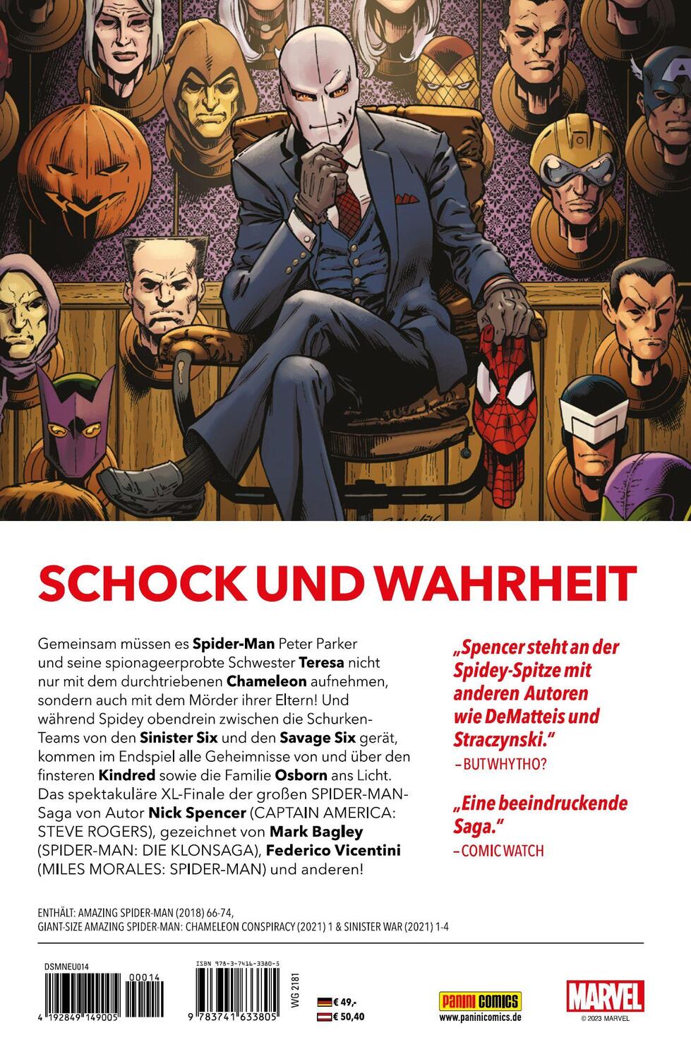 Rückseite: 9783741633805 | Spider-Man - Neustart | Bd. 14: Sinistre Verschwörung | Taschenbuch