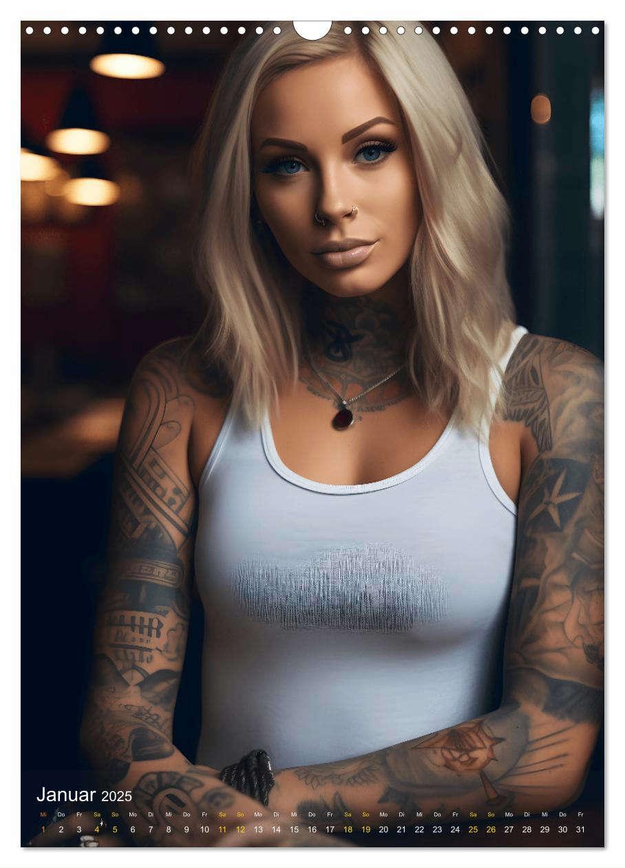 Bild: 9783435851089 | Tattoo Schönheiten - zwölf Monate, zwölf Frauen und jede Menge...