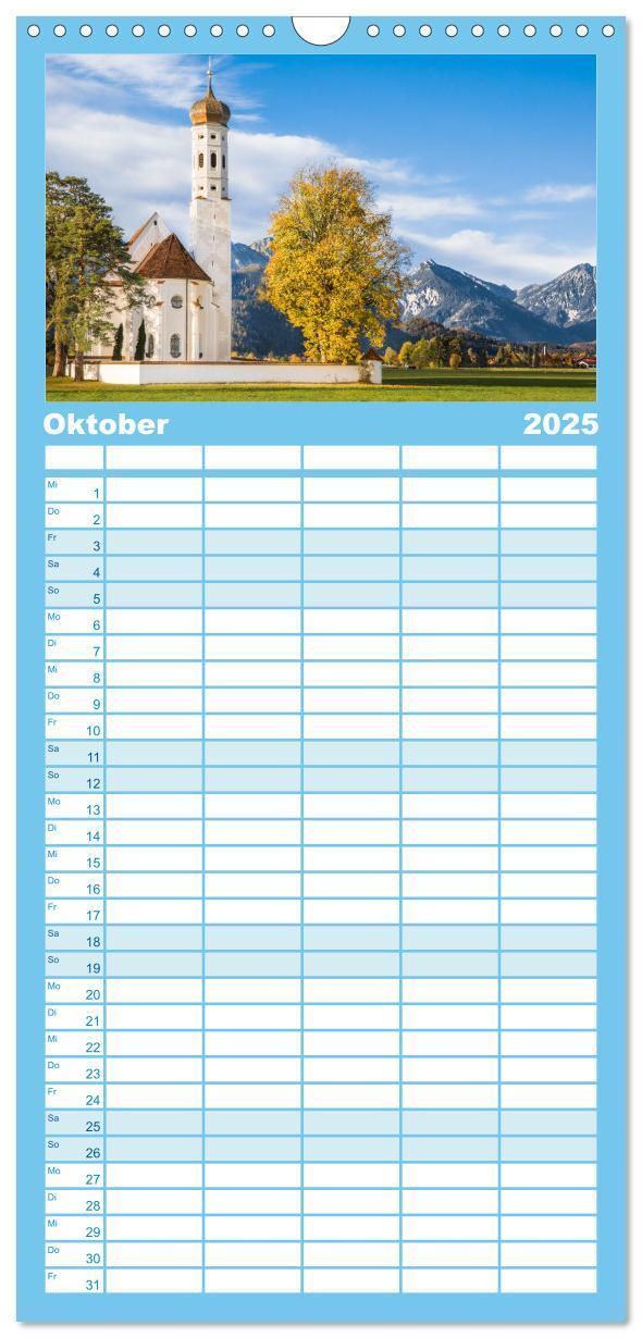 Bild: 9783457101490 | Familienplaner 2025 - Dahoam in Bayern mit 5 Spalten (Wandkalender,...