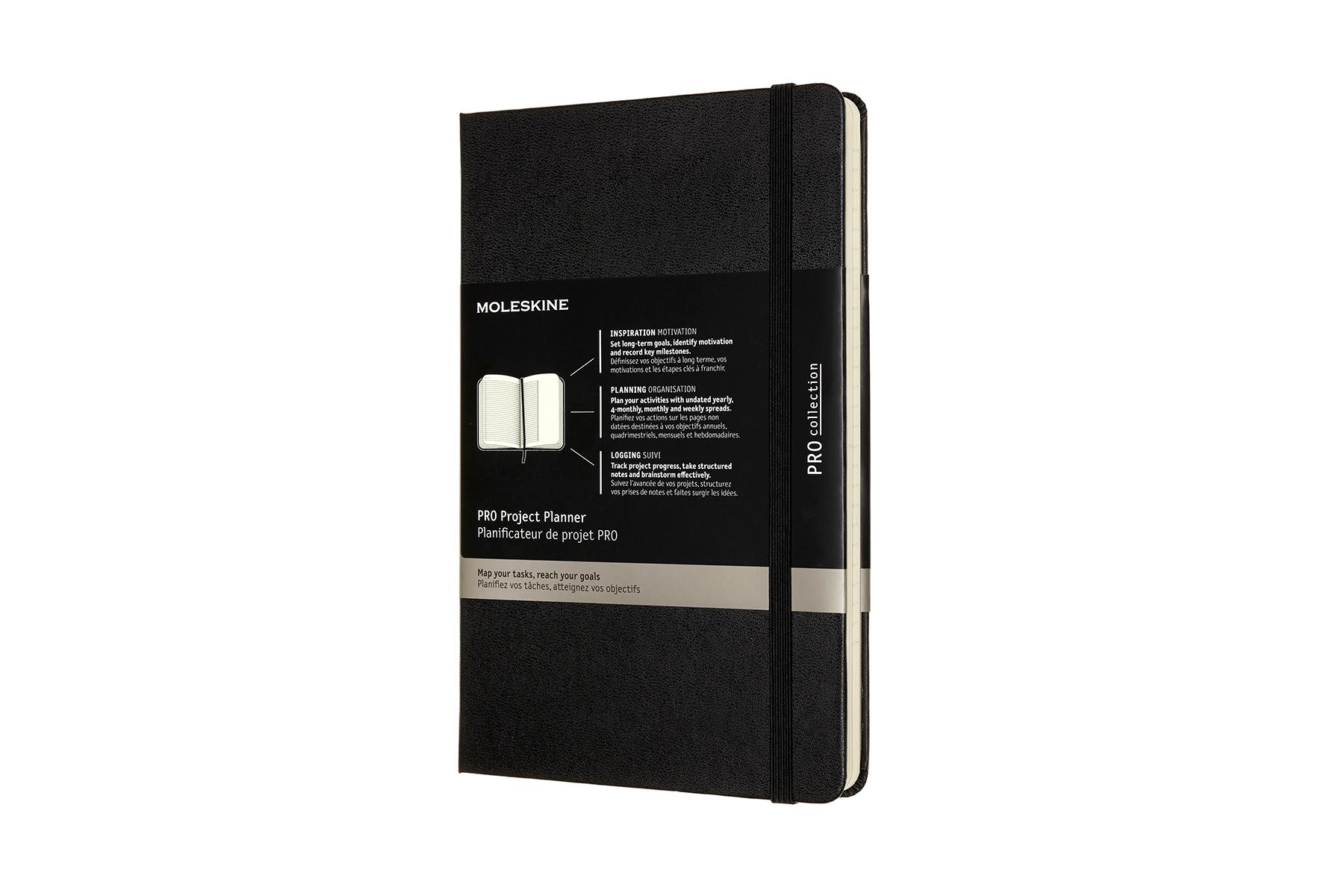 Cover: 8056420851366 | Moleskine Pro Projekt-Planer, Large/A5, Fester Einband, Schwarz | 2020