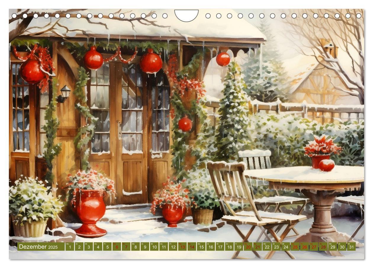 Bild: 9783383834288 | Lauschige Gartenecken (Wandkalender 2025 DIN A4 quer), CALVENDO...