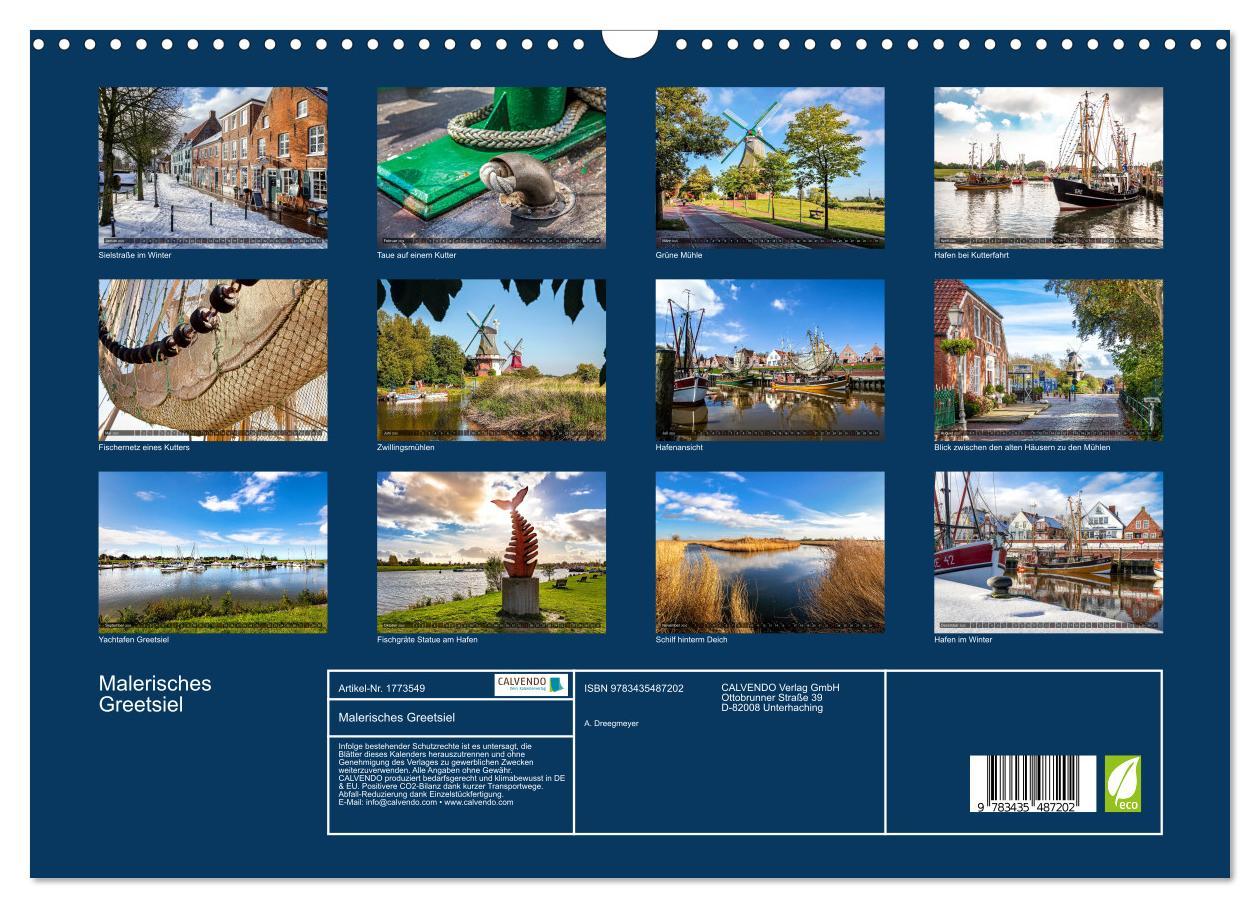 Bild: 9783435487202 | Malerisches Greetsiel (Wandkalender 2025 DIN A3 quer), CALVENDO...