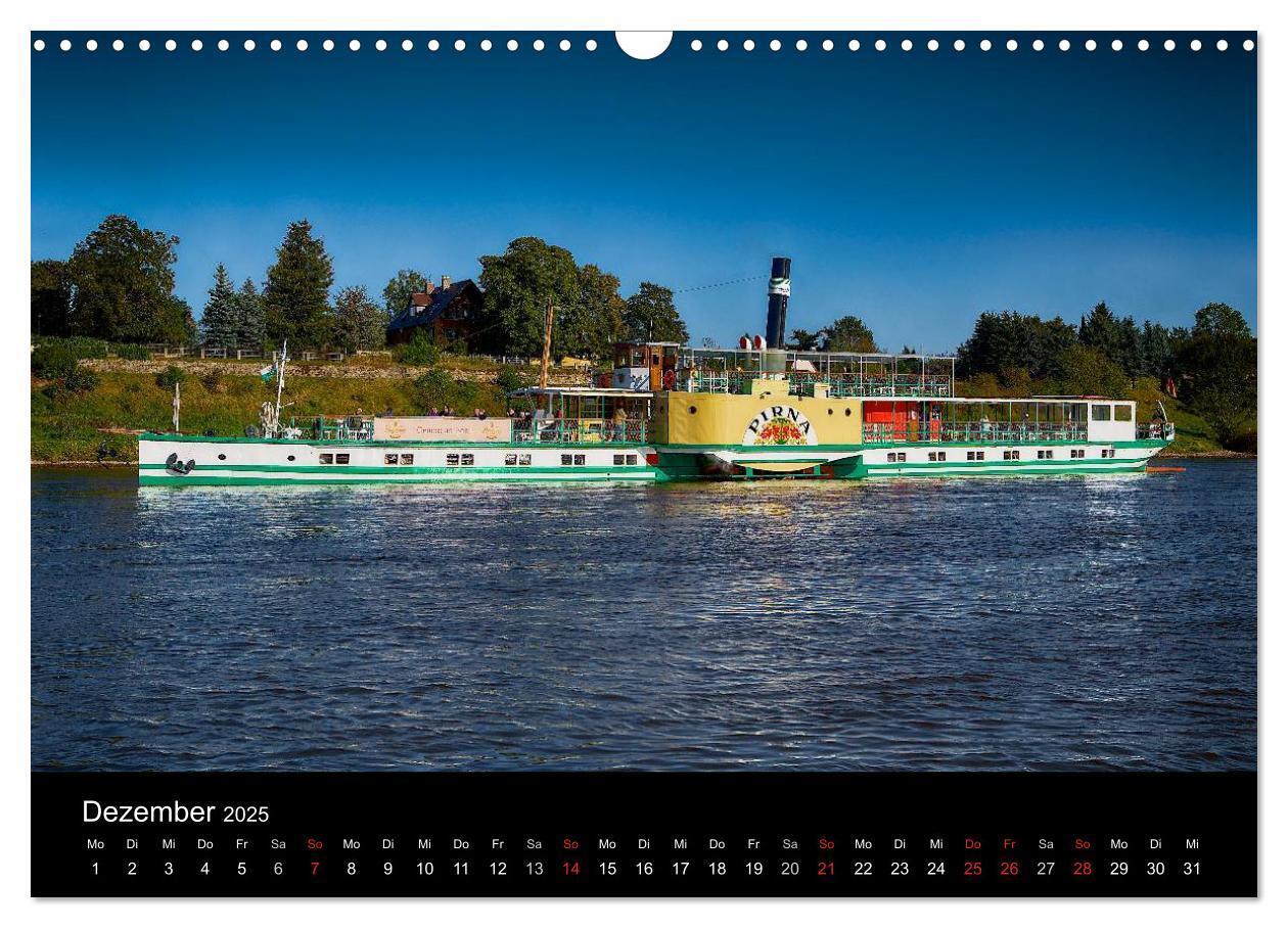 Bild: 9783435610105 | Schaufelraddampfer (Wandkalender 2025 DIN A3 quer), CALVENDO...