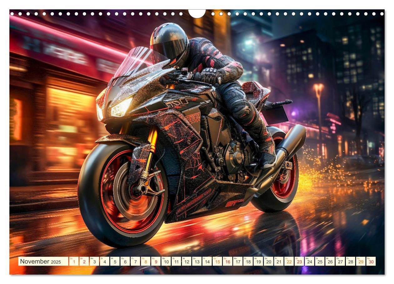 Bild: 9783383891717 | Motorrad Fantasien (Wandkalender 2025 DIN A3 quer), CALVENDO...