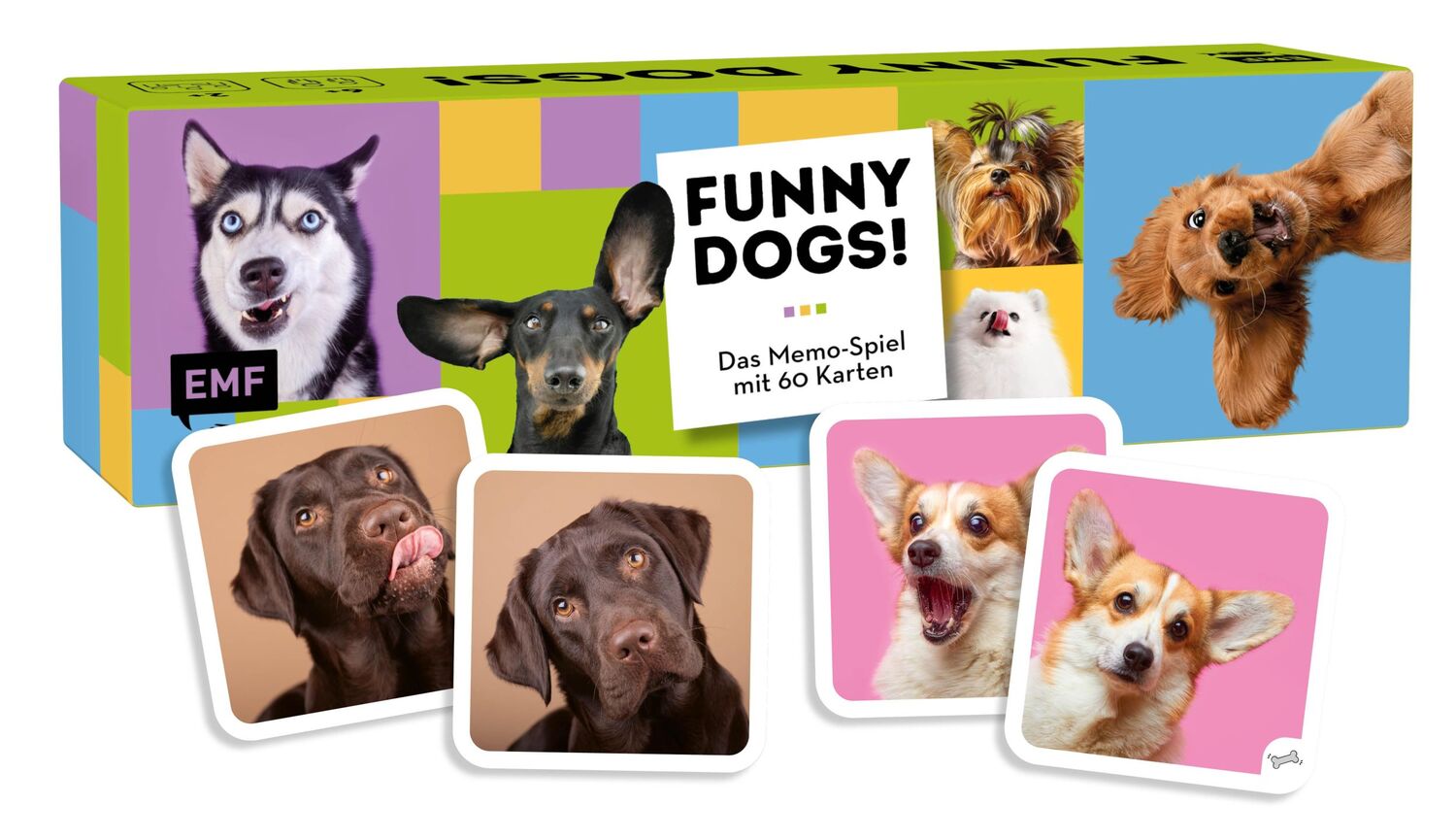 Cover: 4260478342729 | Memo-Spiel: Funny dogs! | Spiel | 60 S. | Deutsch | 2024