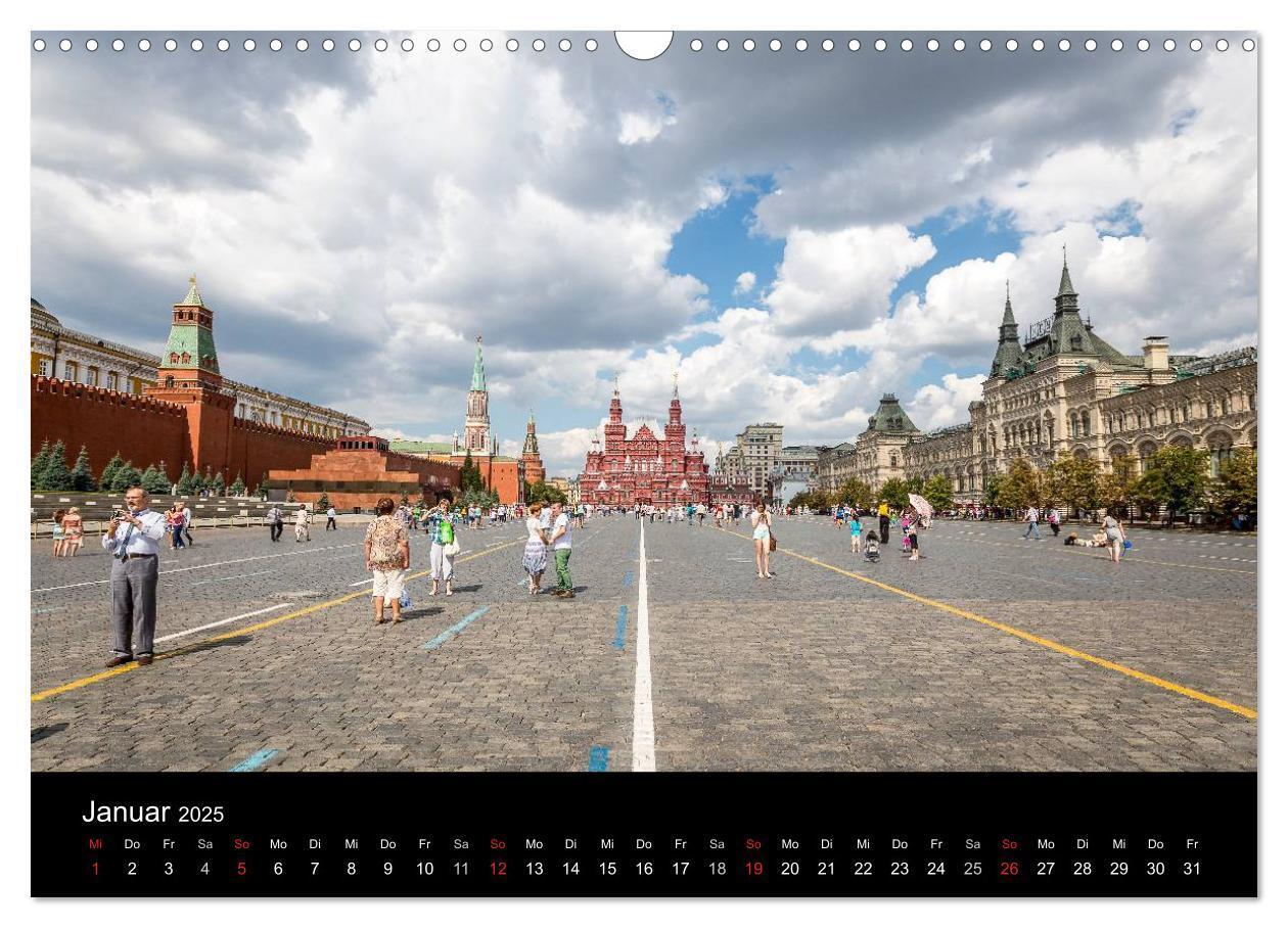 Bild: 9783435644247 | Moskau 2025 (Wandkalender 2025 DIN A3 quer), CALVENDO Monatskalender