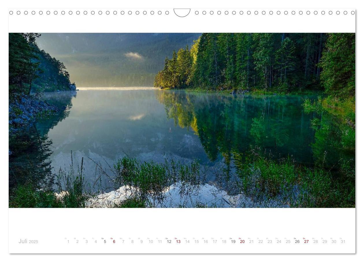 Bild: 9783435587766 | Unterwegs am Eibsee (Wandkalender 2025 DIN A3 quer), CALVENDO...