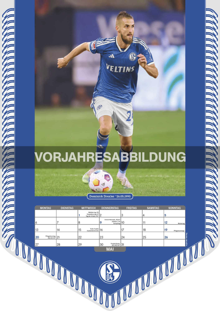 Bild: 4002725994462 | N NEUMANNVERLAGE - FC Schalke 04 2025 Bannerkalender, 29,7x42cm,...