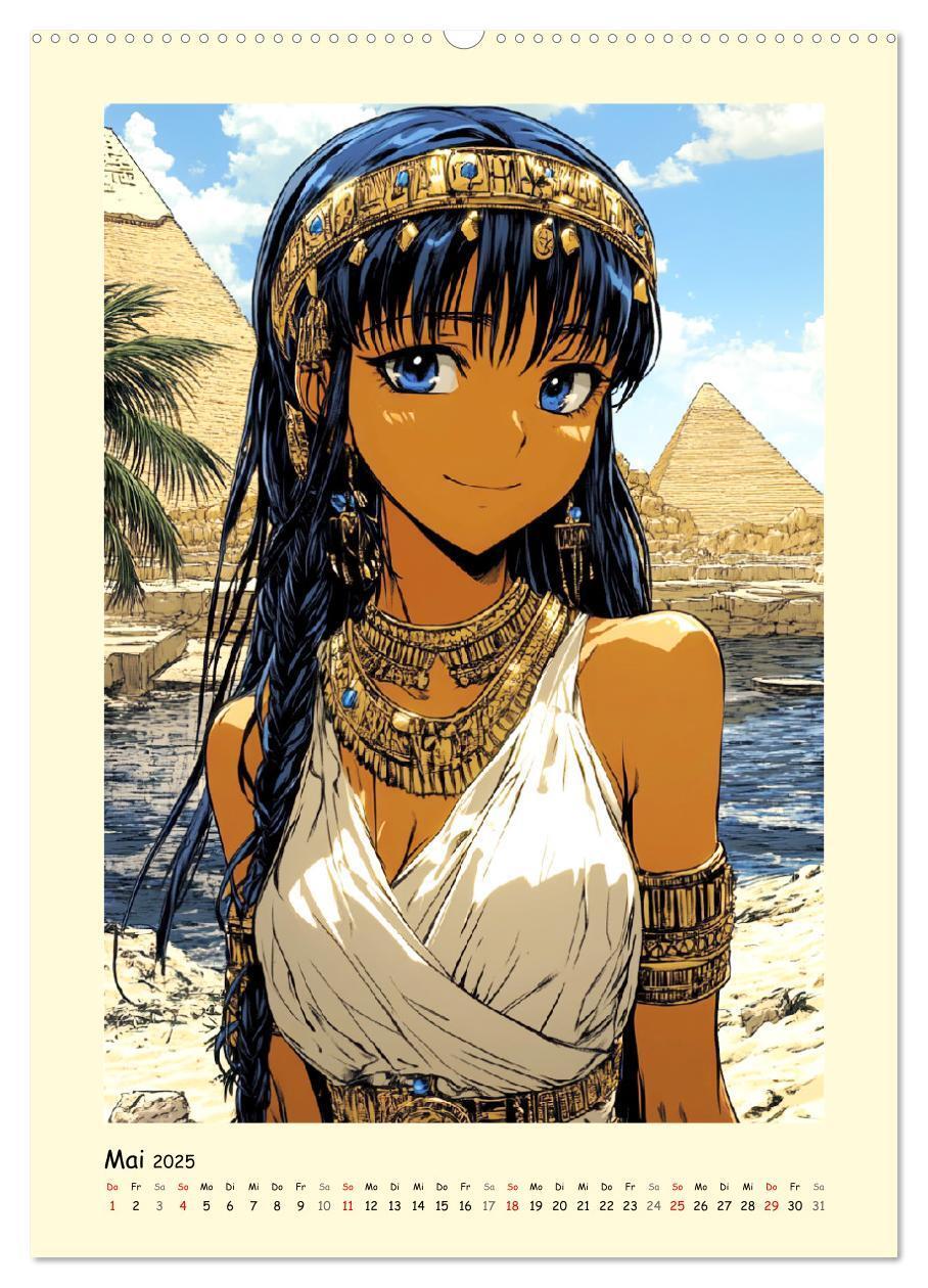 Bild: 9783457211427 | Im alten Ägypten. Manga-Mädchen im Pharaonenland (Wandkalender 2025...