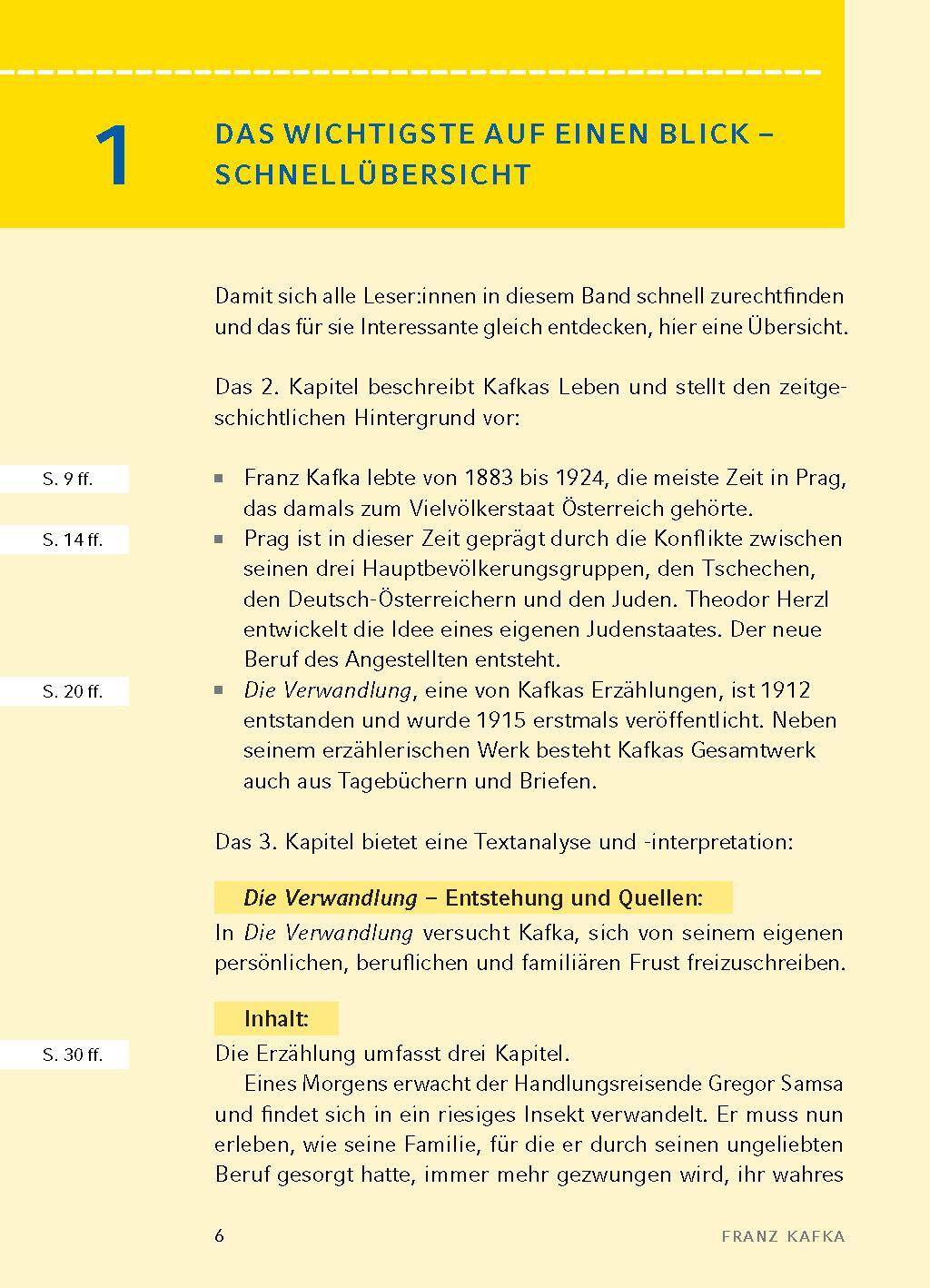 Bild: 9783804421035 | Die Verwandlung - Textanalyse und Interpretation | Franz Kafka | Buch