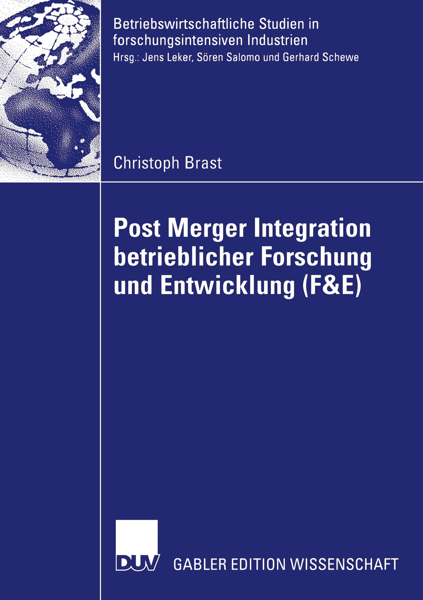 Cover: 9783835001008 | Post Merger Integration betrieblicher Forschung und Entwicklung (F&amp;E)