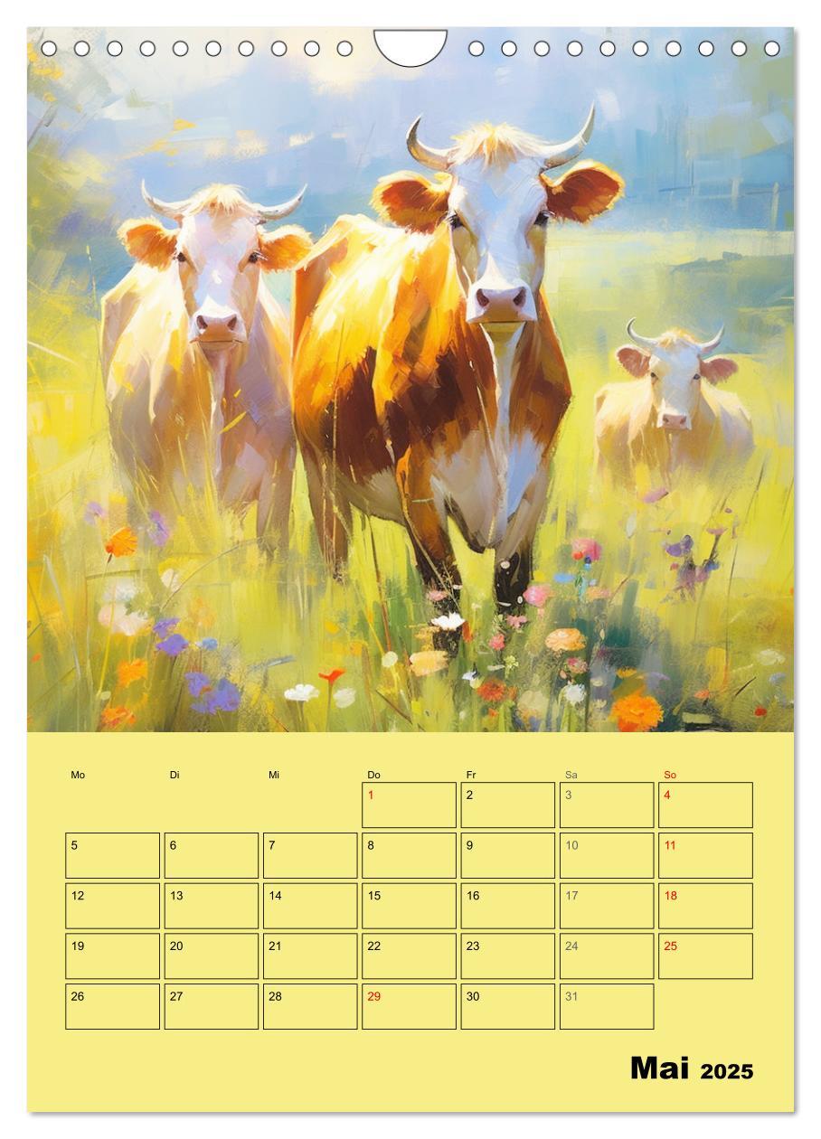 Bild: 9783435863815 | Zauberhafte Kühe. Duftige Aquarelle von tollen Tieren (Wandkalender...