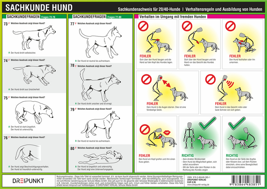 Bild: 9783864483851 | Hunde Sachkunde | Michael Schulze | Stück | 4 S. | Deutsch | 2015