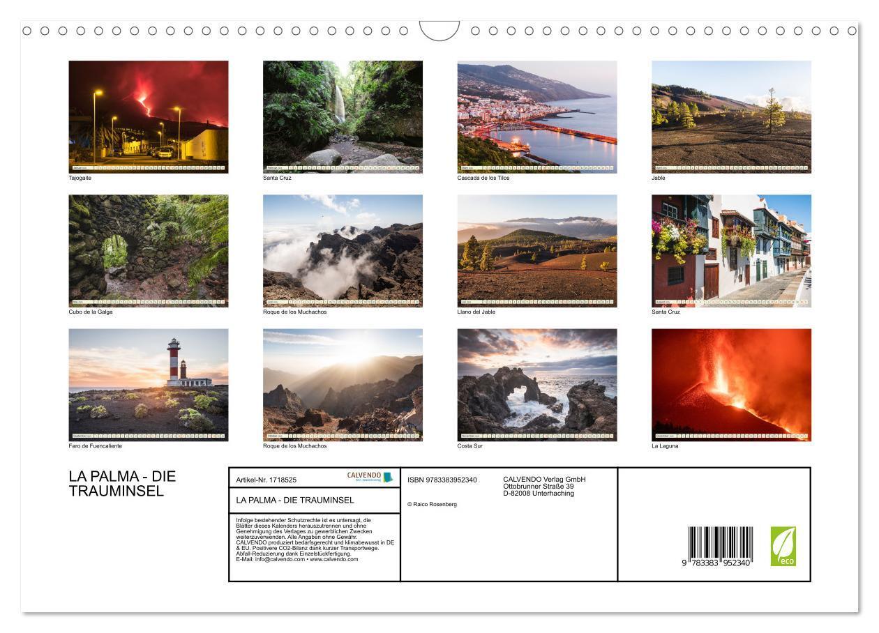 Bild: 9783383952340 | LA PALMA - DIE TRAUMINSEL (Wandkalender 2025 DIN A3 quer), CALVENDO...