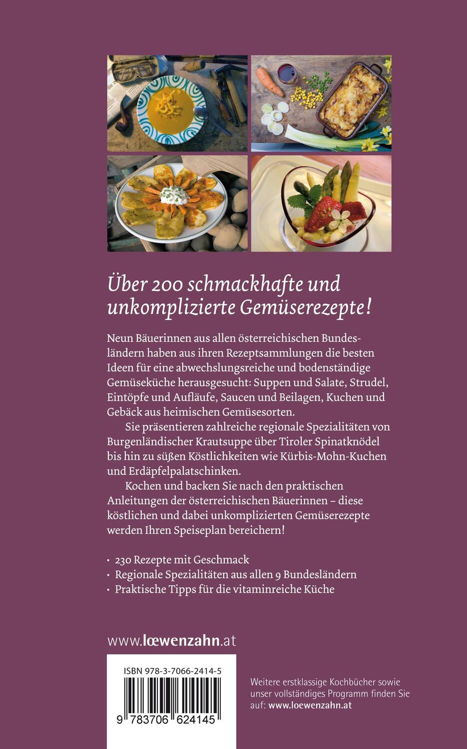 Bild: 9783706624145 | Österreichische Bäuerinnen kochen mit Gemüse | Löwenzahn Verlag | Buch