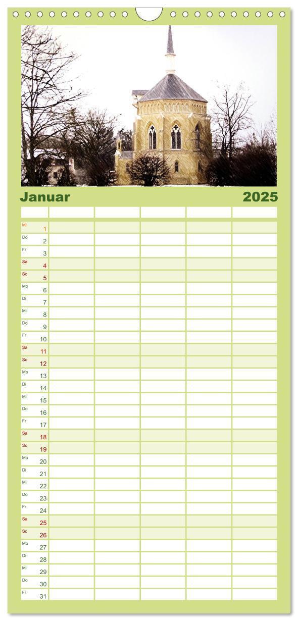 Bild: 9783457118412 | Familienplaner 2025 - Potsdam Kalender mit 5 Spalten (Wandkalender,...